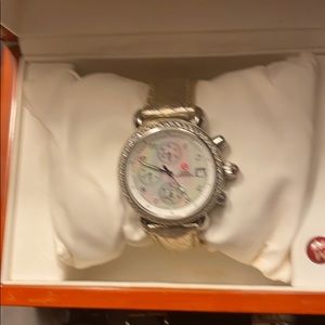 Michele diamond CSX chronograph watch